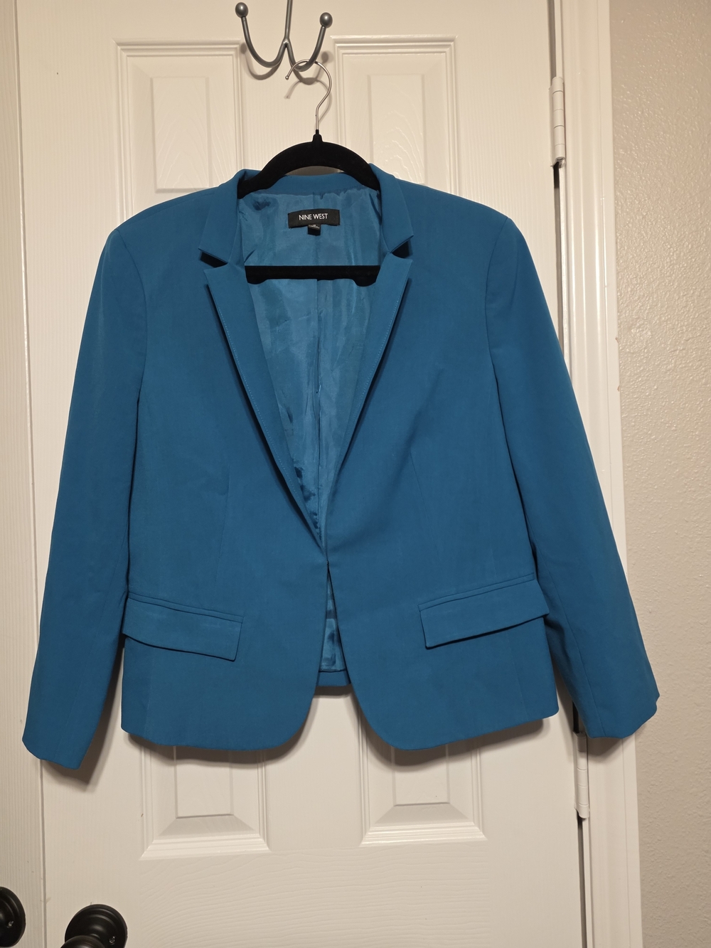 Nine West Teal Tailored Blazer